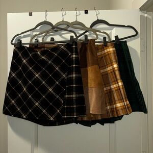 4 mini skirts bundle